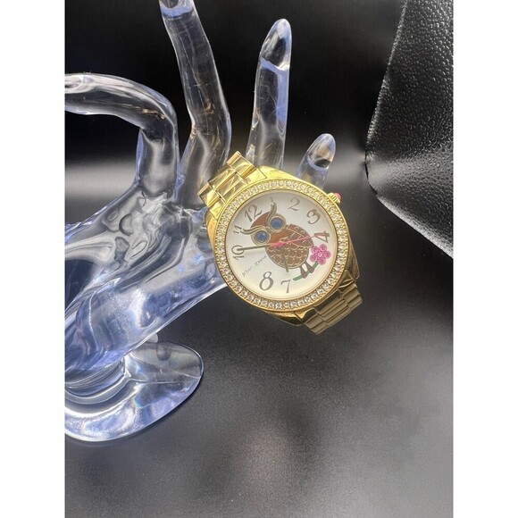 BETSEY Johnson Sparkly Owl Watch - Picture 4 of 10